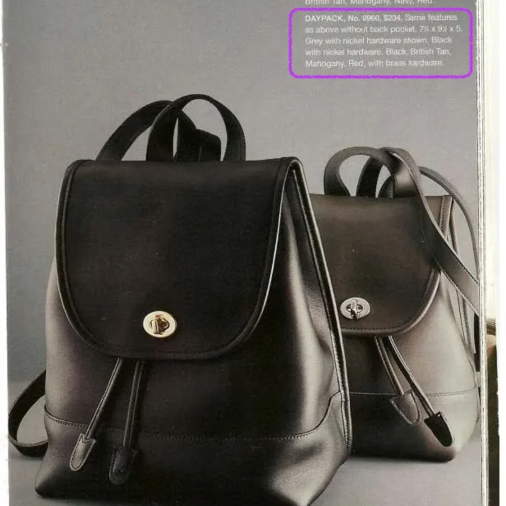 COACH Daypack Backpack 9960 Black 2007 India - Barely Used!! Cleaned, RTW